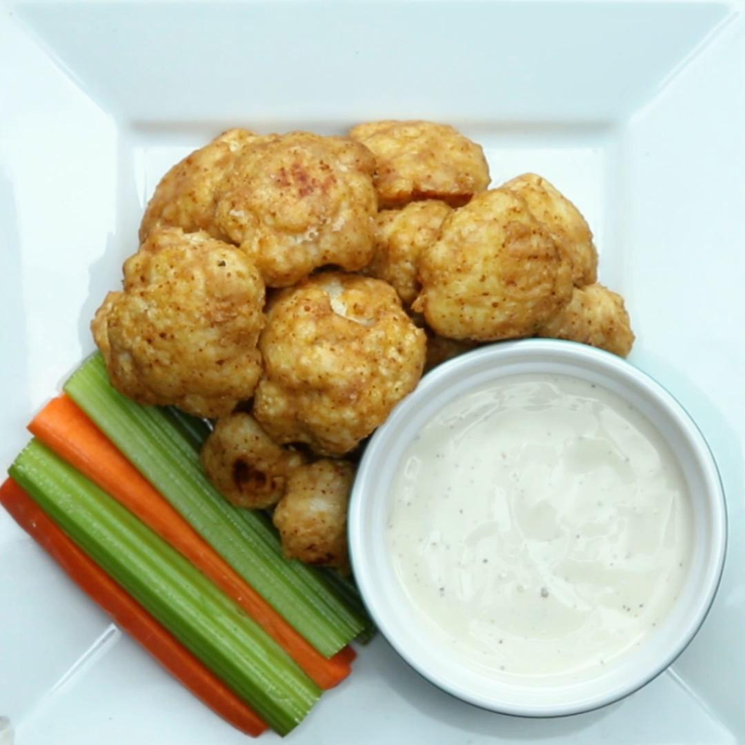 Honey Mustard Cauliflower Bites Recipe By Tasty