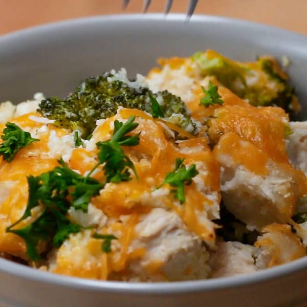 Cauliflower Rice Chicken Bake