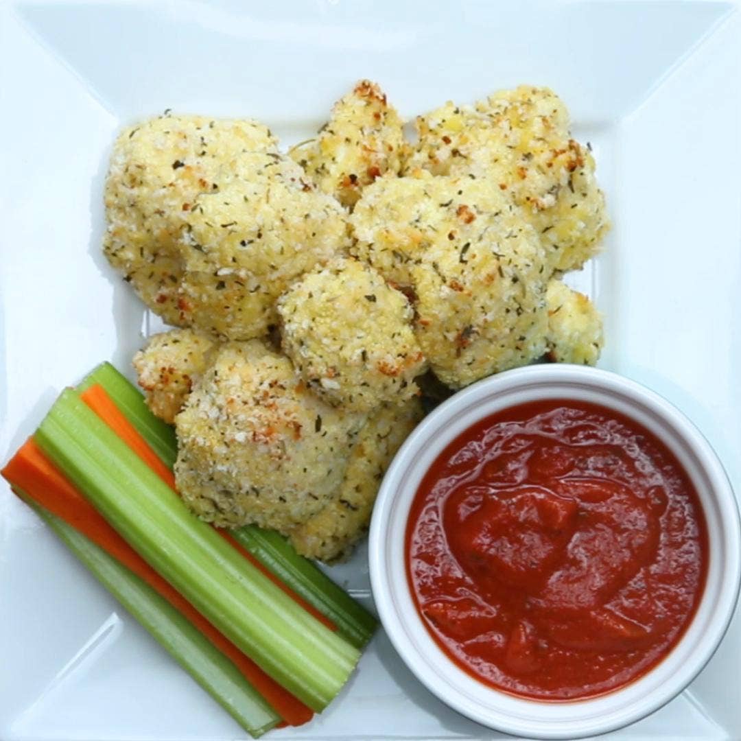 Parmesan Herb Cauliflower Bites Recipe By Tasty