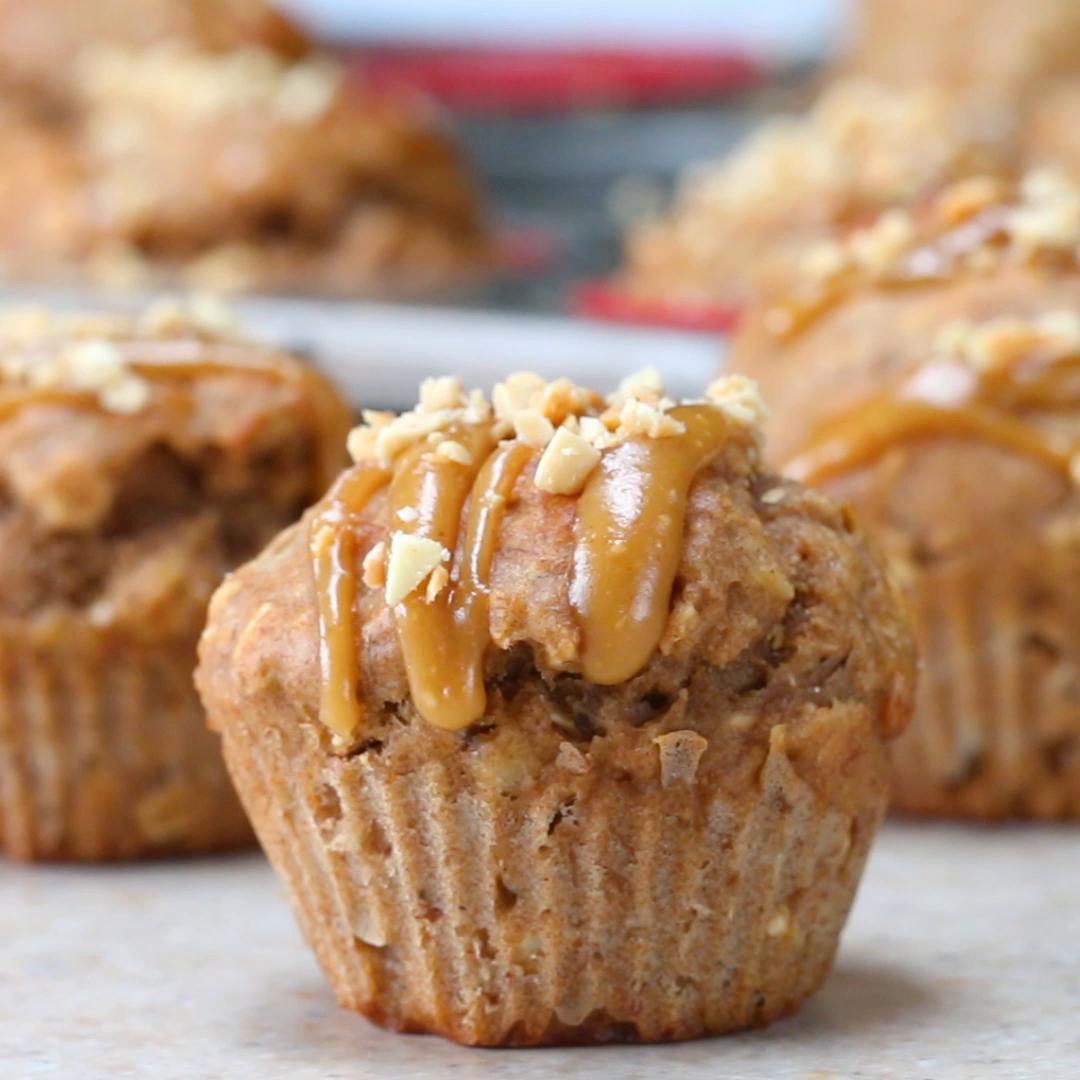 Peanut Butter Banana Oatmeal Muffins Recipe by Tasty_image