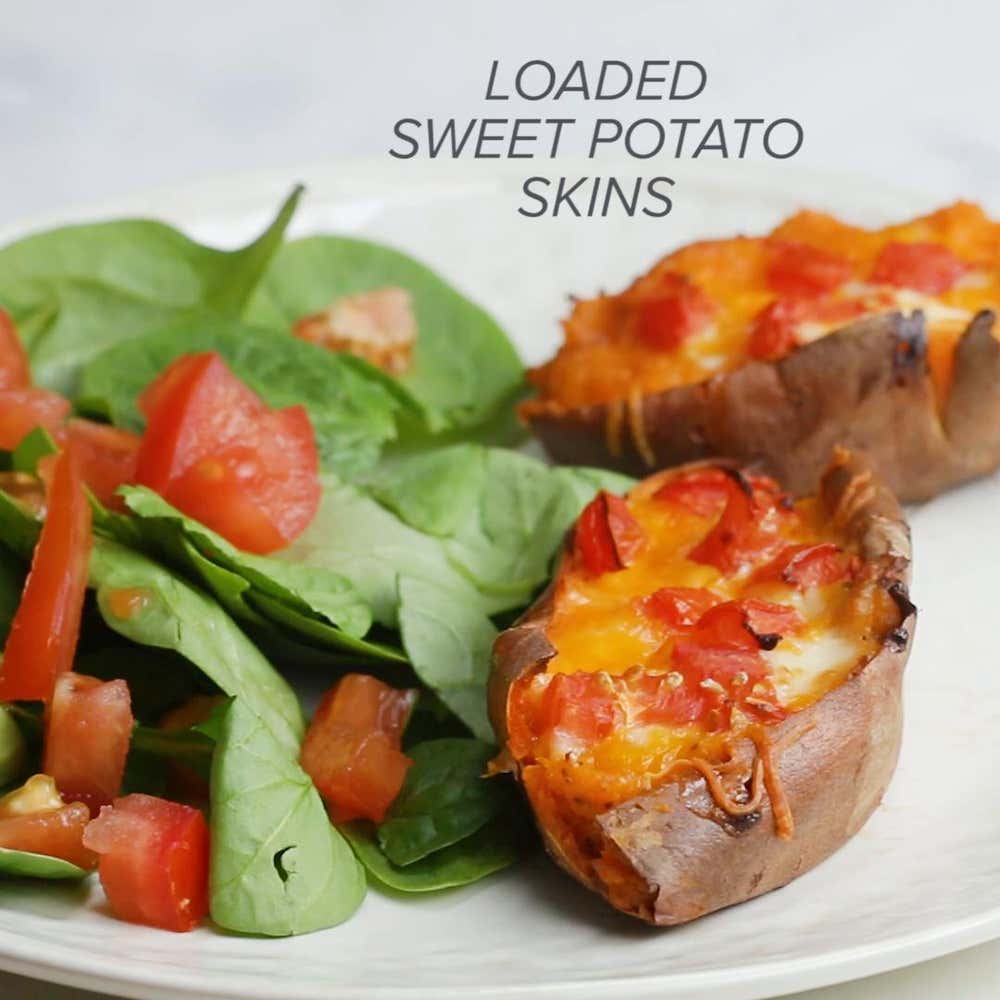 Loaded Sweet Potato Skins Recipe by Tasty