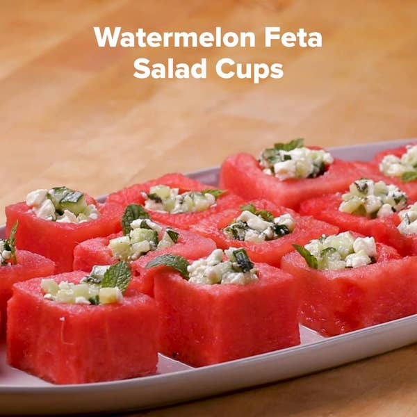 Watermelon Feta Salad Cups