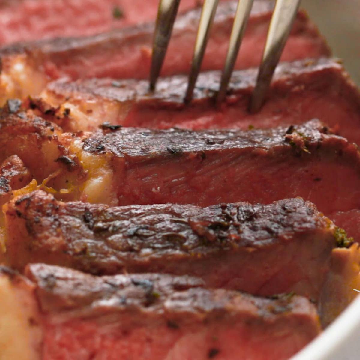 Herb Salt-Crusted Strip Steak