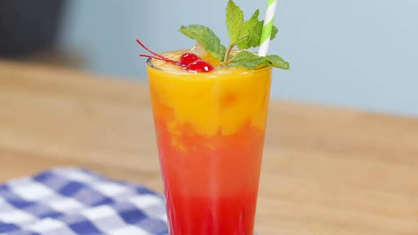 Mango Guava Ombré Cocktail