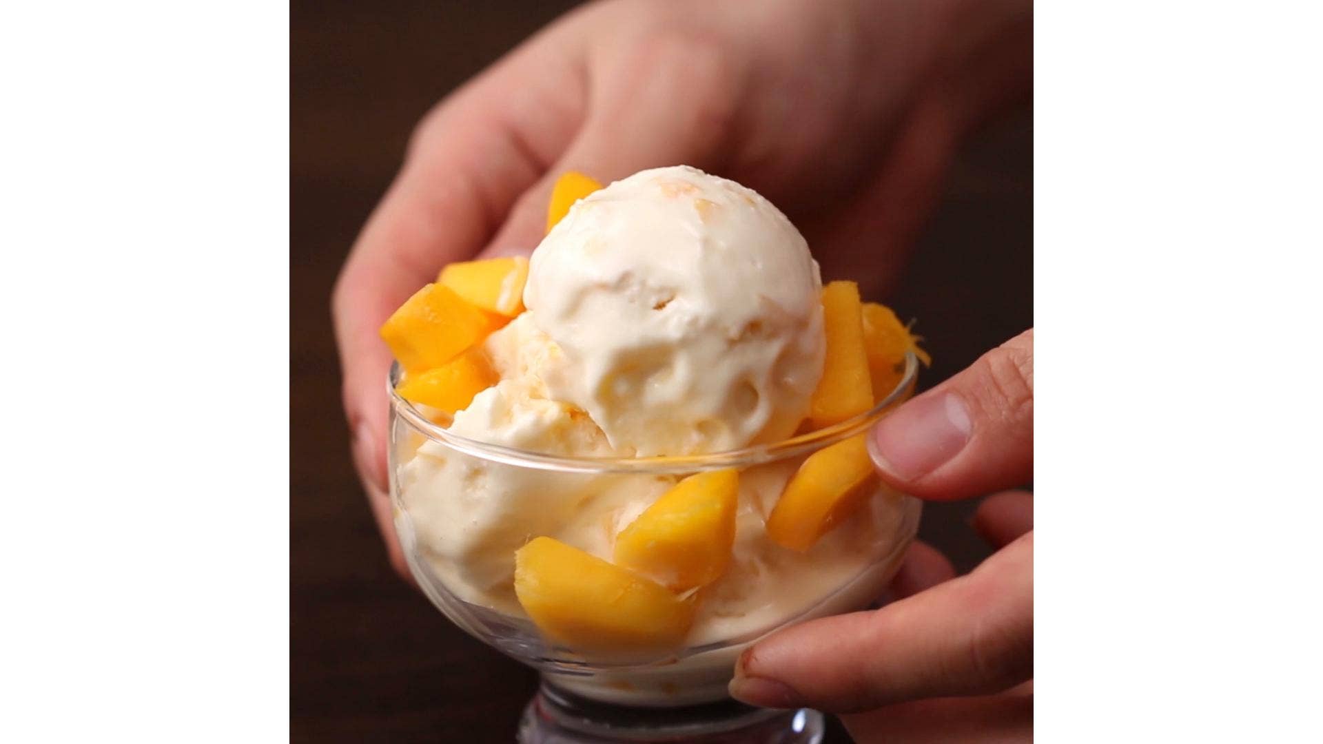 Mango Passionfruit Ice Cream Recipe By Tasty