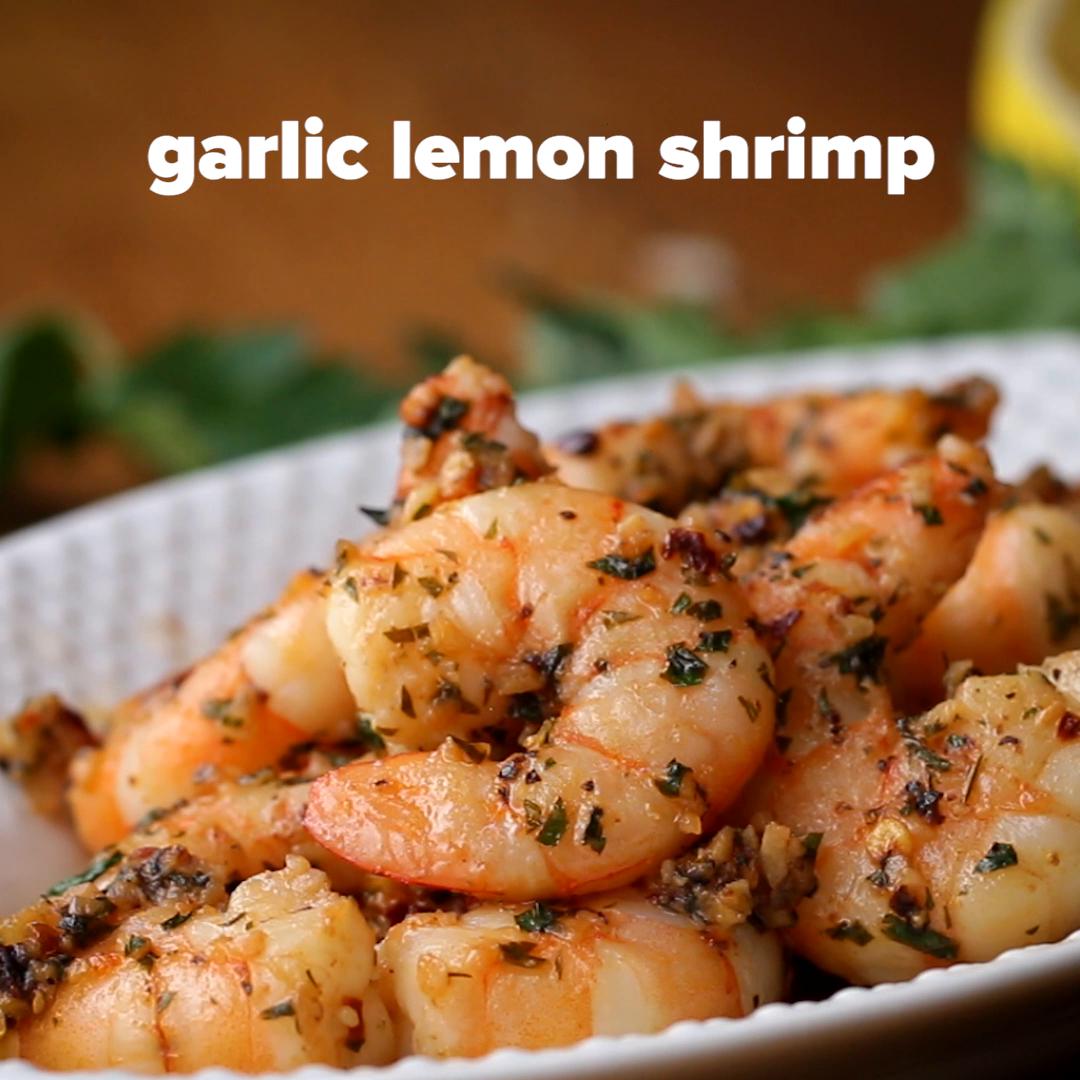 Garlic Lemon Shrimp Recipe By Tasty