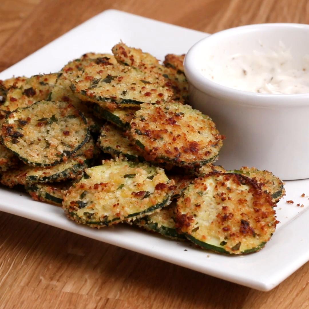 Garlic Parmesan Zucchini Chips Recipe by Tasty_image