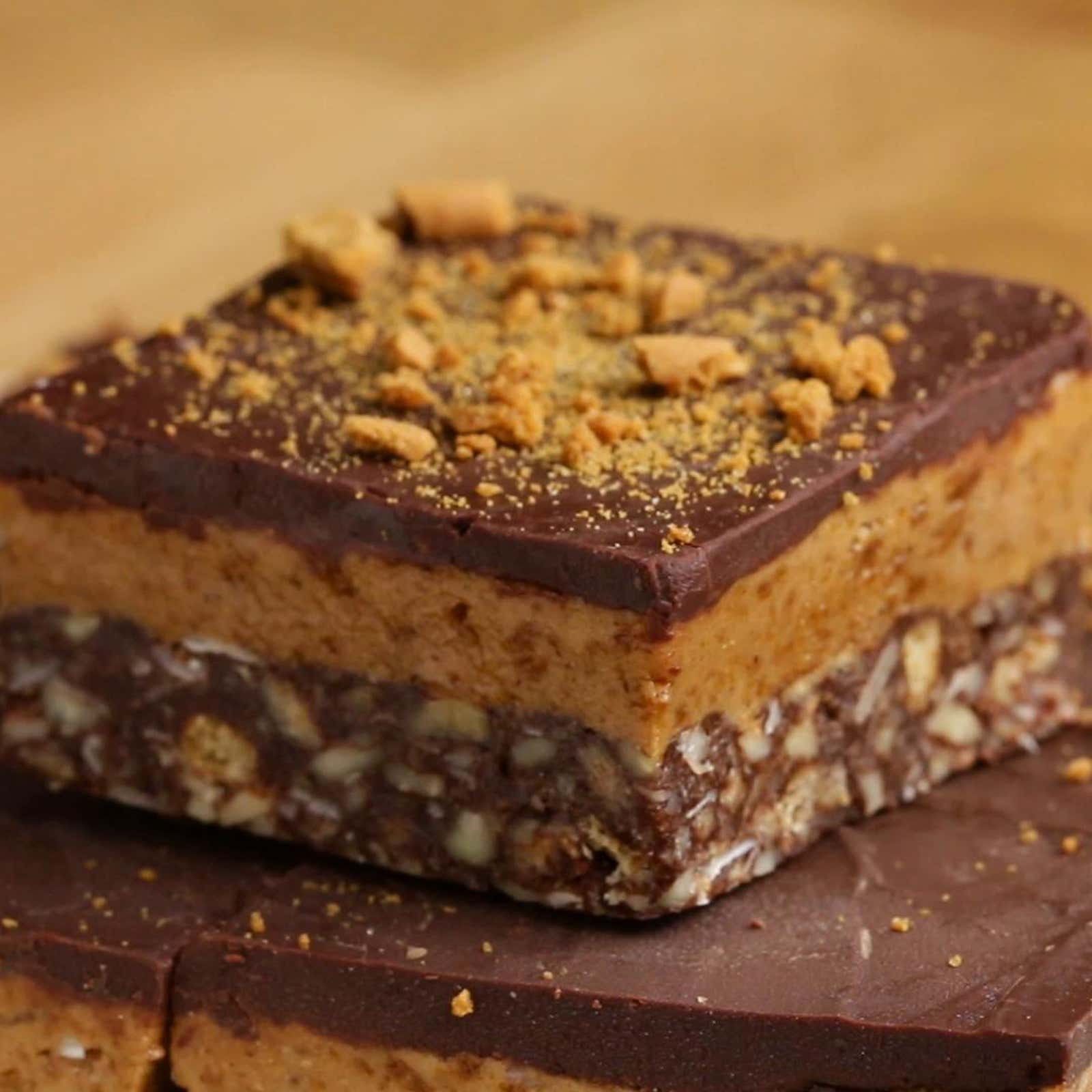 Gingersnap Nanaimo Bars Recipe by Tasty