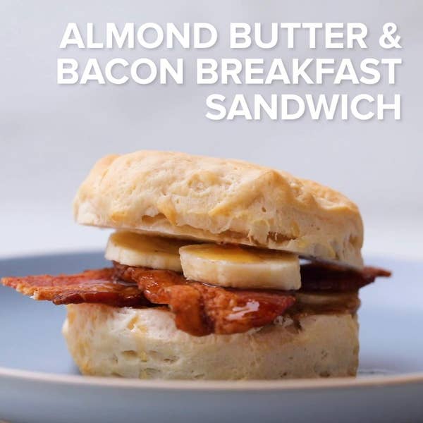 Almond Butter & Bacon Breakfast Sandwich