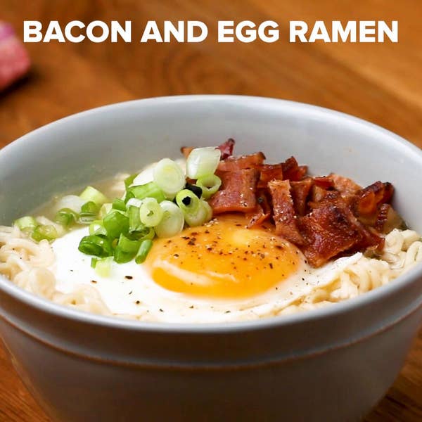 fårehyrde frihed Morgenøvelser Bacon And Egg Ramen Recipe by Tasty