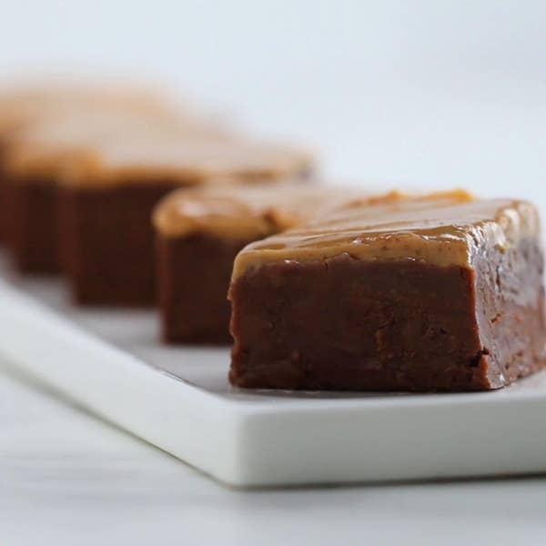 Peanut Butter Chocolate 3-ingredient Fudge