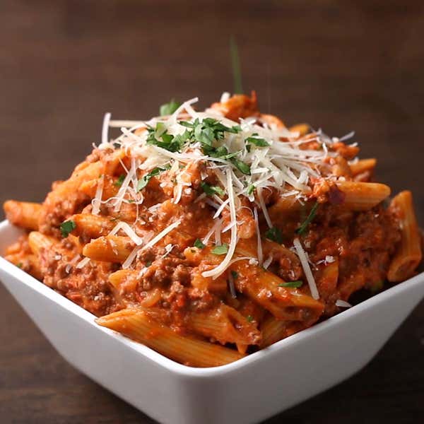 Chorizo Tomato Rotini Pasta Recipe by Tasty