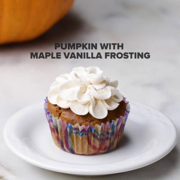 Vegan Pumpkin Cupcakes With Maple Frosting