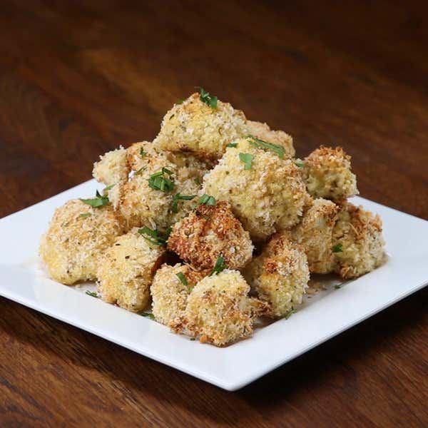 Parmesan & Herb Cauliflower Bites Recipe by Tasty