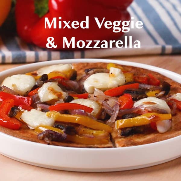 Mixed Veggie And Mozzarella Flatbread