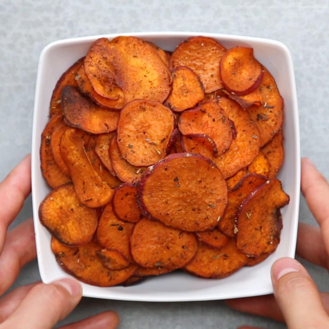 Sweet Potato Chips Recipe by Tasty image