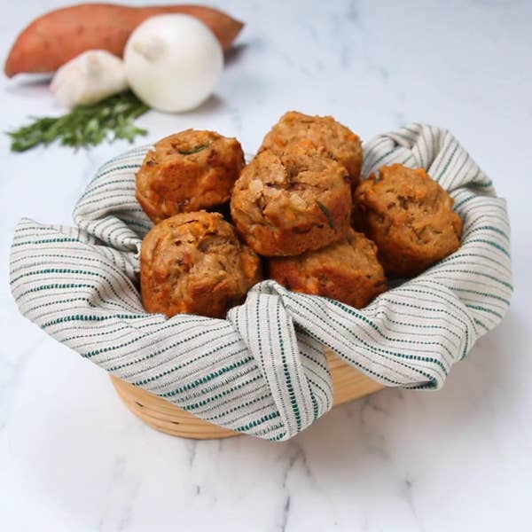Rosemary Sweet Potato Muffins