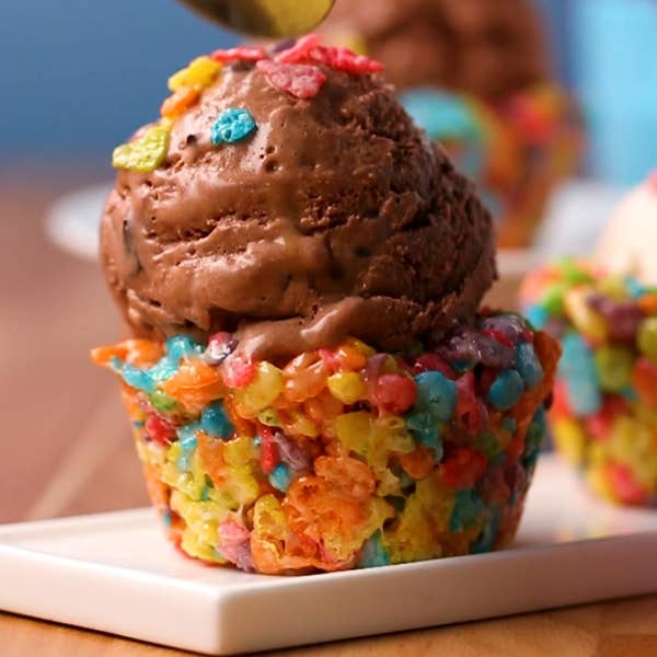 Cereal Ice Cream Cups
