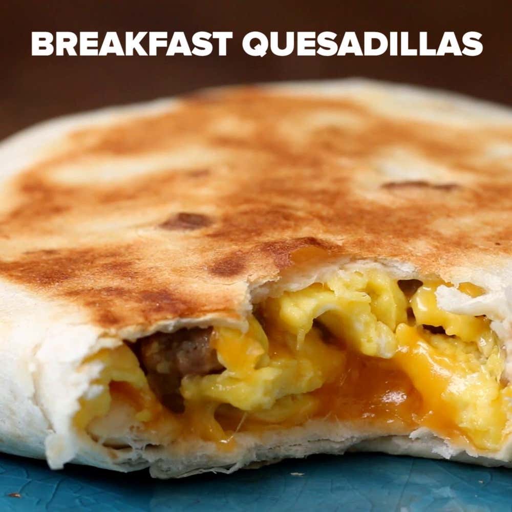 make-ahead breakfast quesadilla recipe by tasty