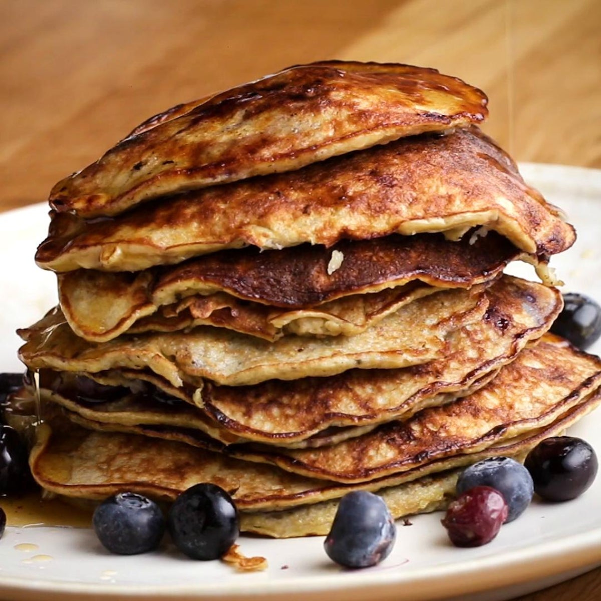 Blueberry Banana Pancakes Recipe by Tasty-image