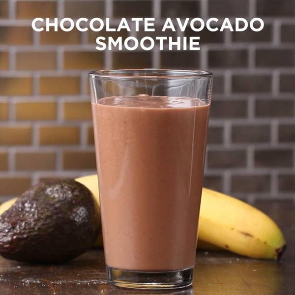 3-ingredient Chocolate Avocado Smoothie Recipe by Tasty