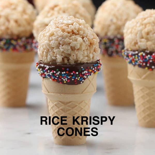 Rice Krispy Cones