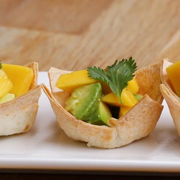 Mango Avocado Taco Cups