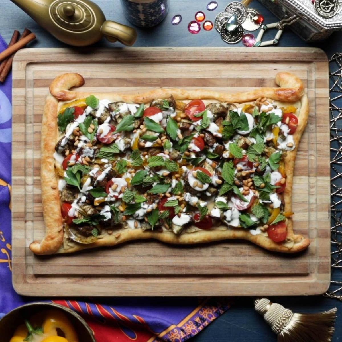 Aladdin-Inspired Magic Carpet Pizza