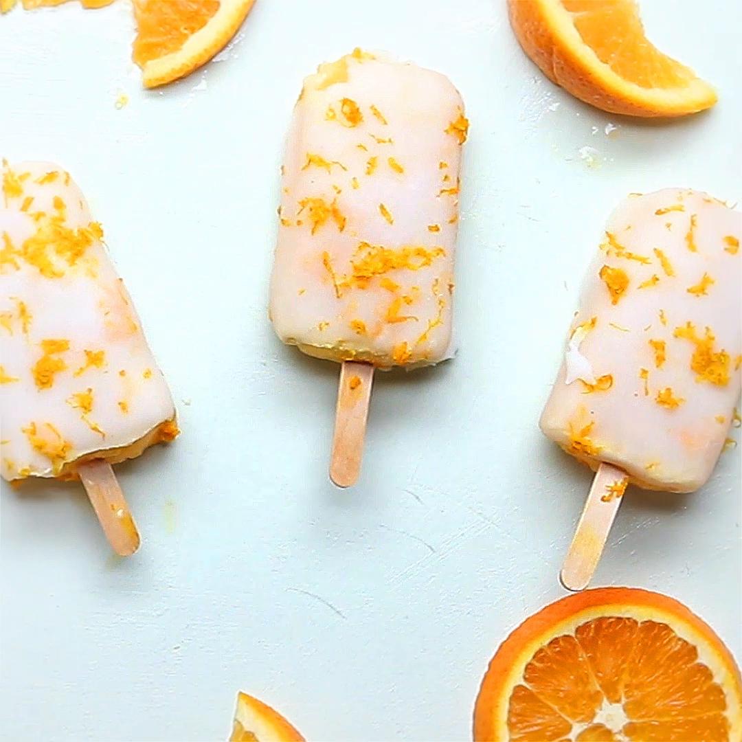 Vegan Orange Creamsicle Pops Recipe by Tasty_image