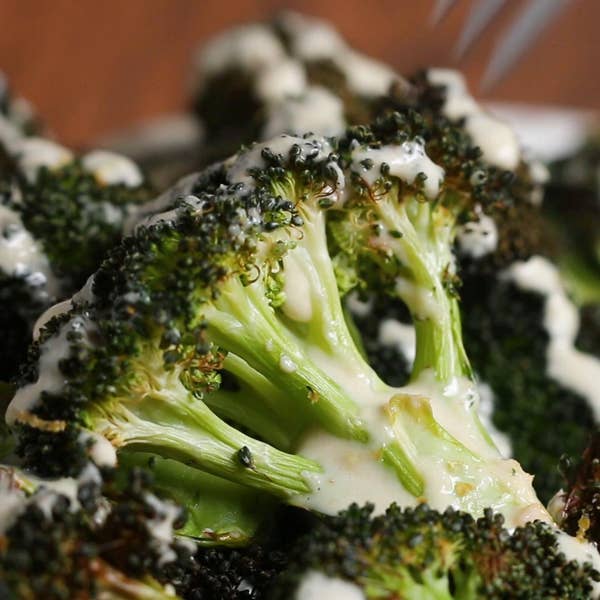 Roasted Broccoli With Tahini