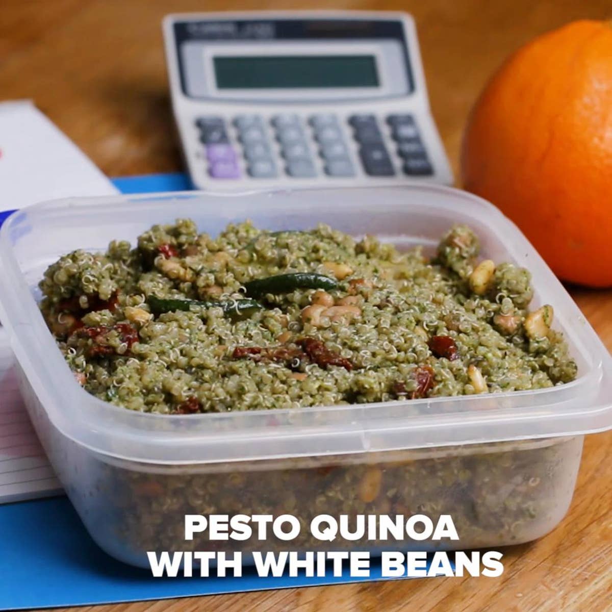 Pesto Quinoa With White Beans
