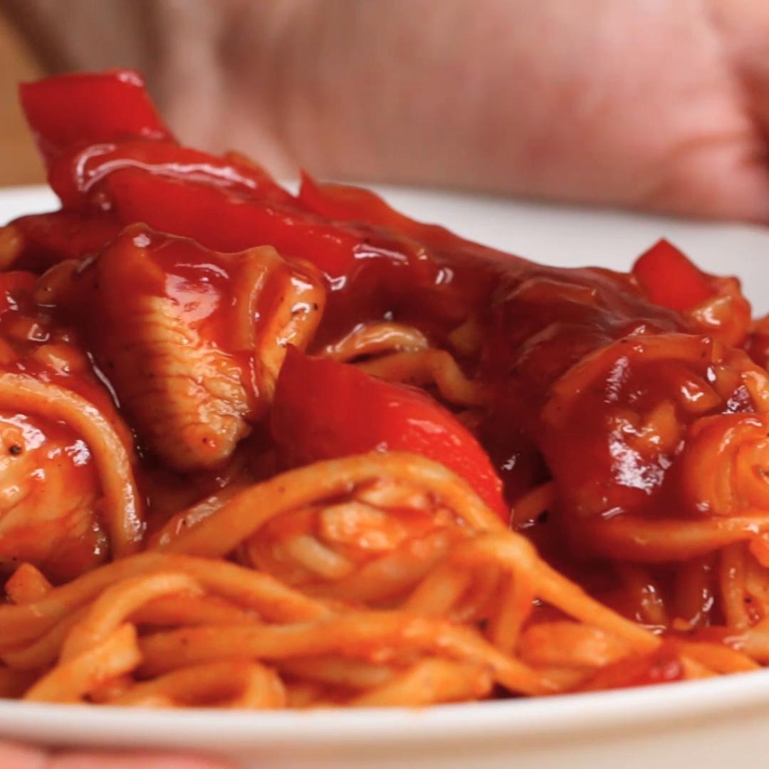 Sweet-and-sour Chicken Noodles Recipe by Tasty