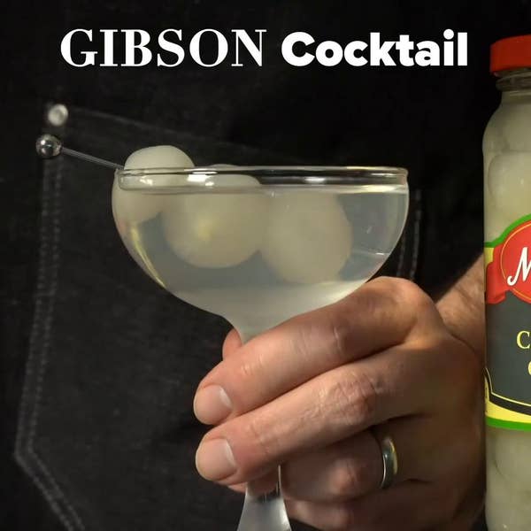 Queen’s Gambit Gibson Cocktail