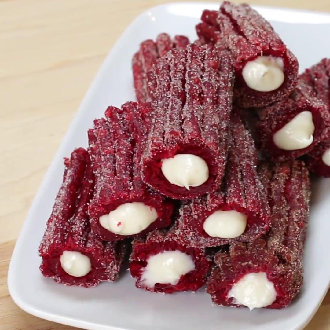 Red Velvet Churros Recipe by Tasty