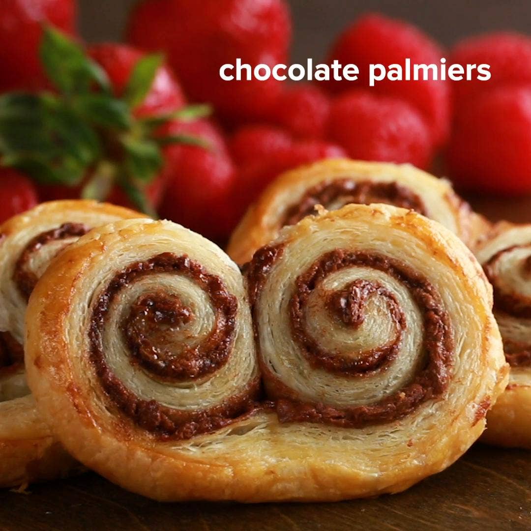 Chocolate Palmiers Recipe By Tasty