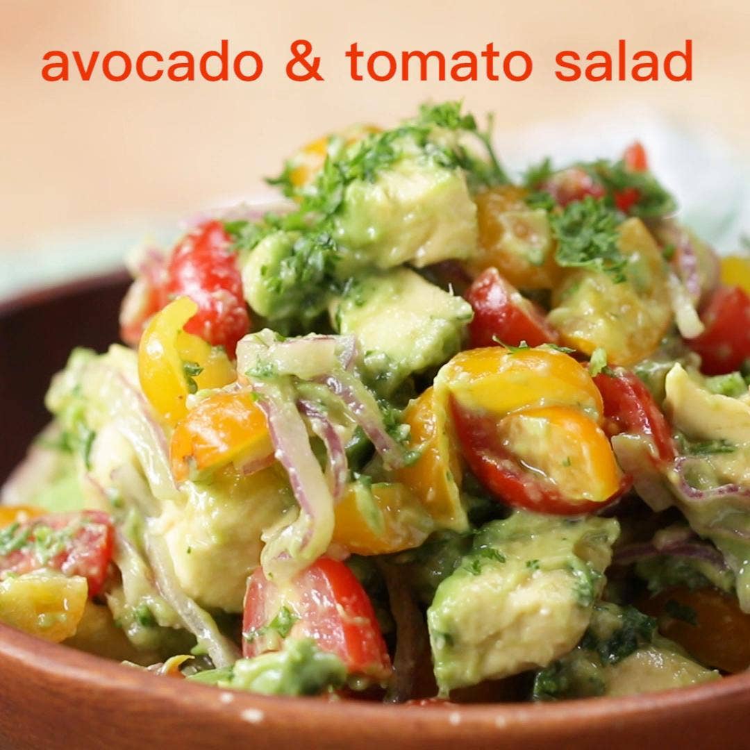 Avocado And Tomato Salad Recipe By Tasty