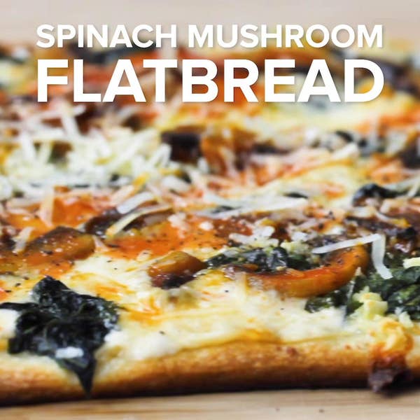 Spinach Mushroom Flatbread