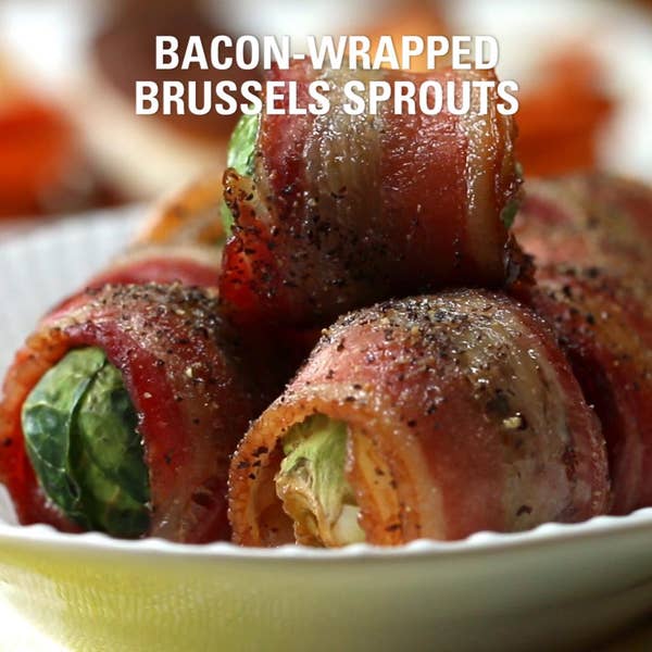 Bacon-wrapped Brussels Sprouts