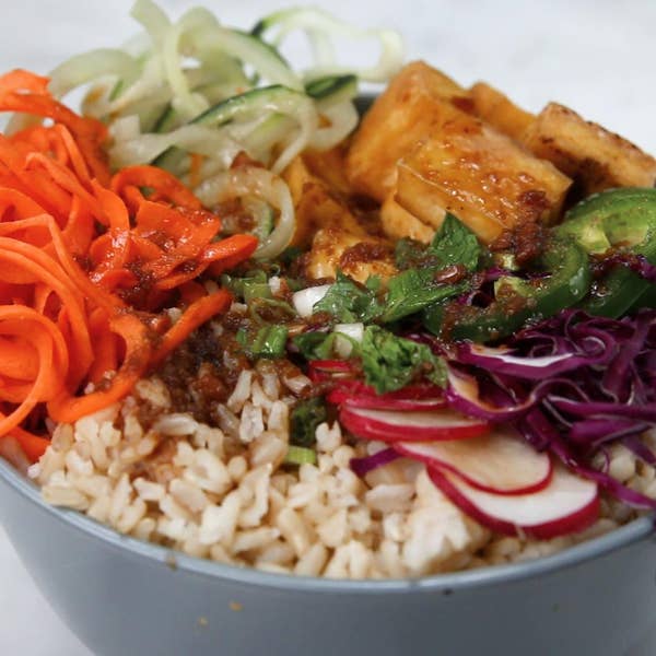 Bánh Mì Bowl With Crispy Tofu