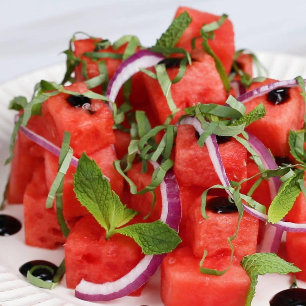 Watermelon Salad With Fresh Herbs