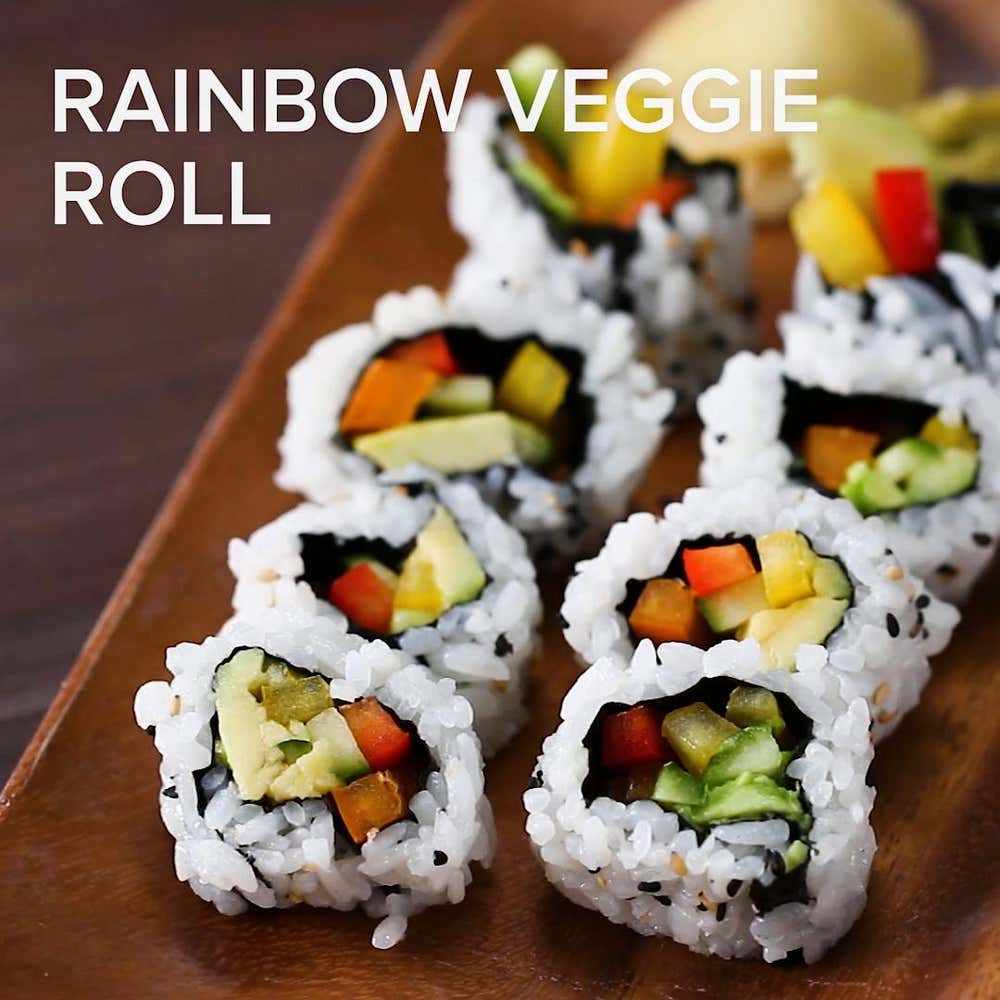 Rainbow Veggie Roll Recipe by Tasty