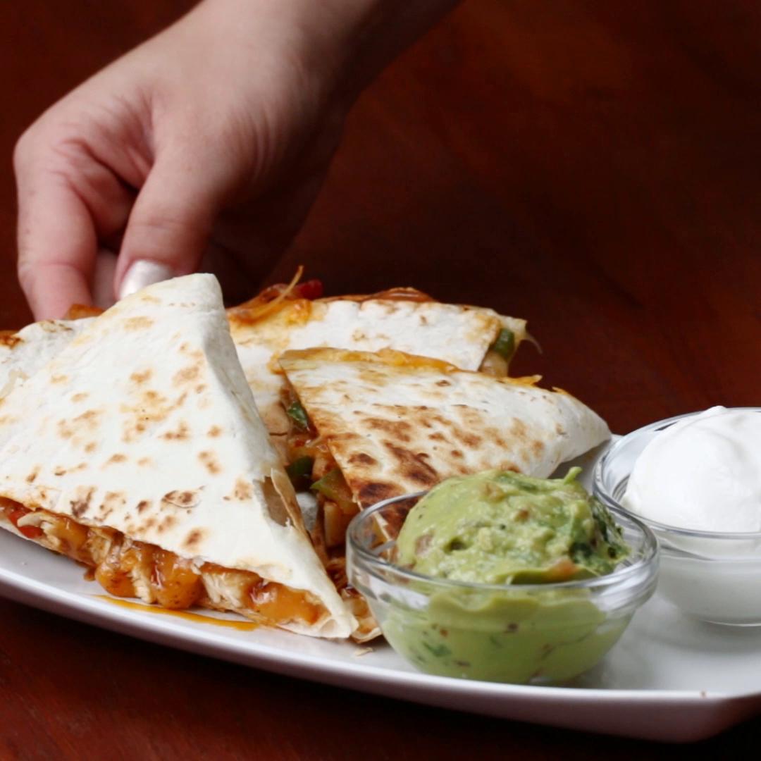 Chicken Fajita Quesadilla Recipe by Tasty image