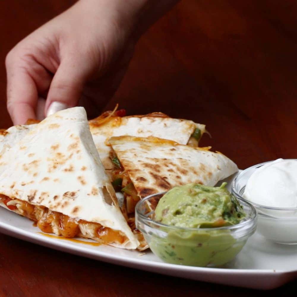 Chicken Fajita Quesadilla Recipe by Tasty