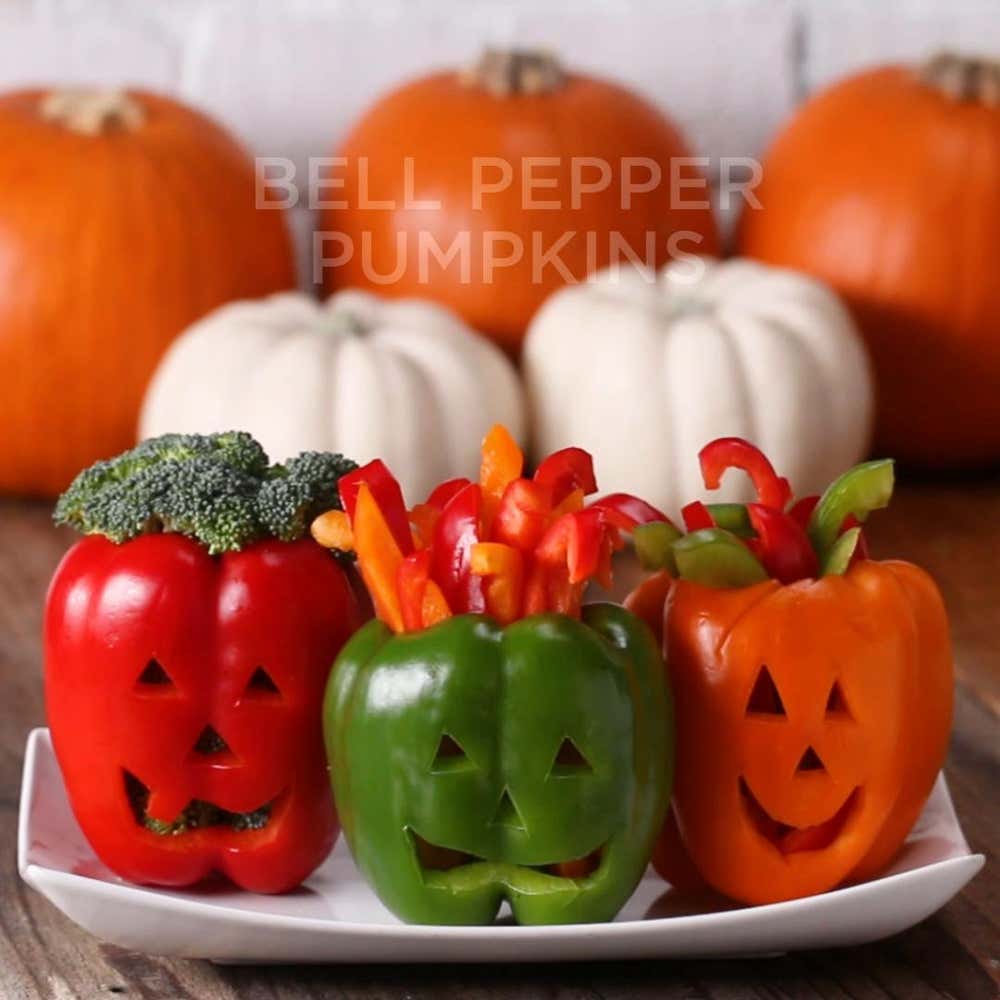 Bell Pepper Pumpkins Recipe by Tasty