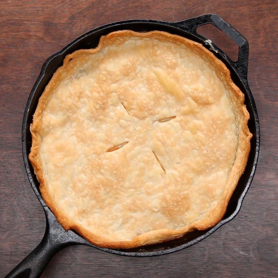 Finally made something with my Lodge pie pan - chicken pot pie : r/castiron