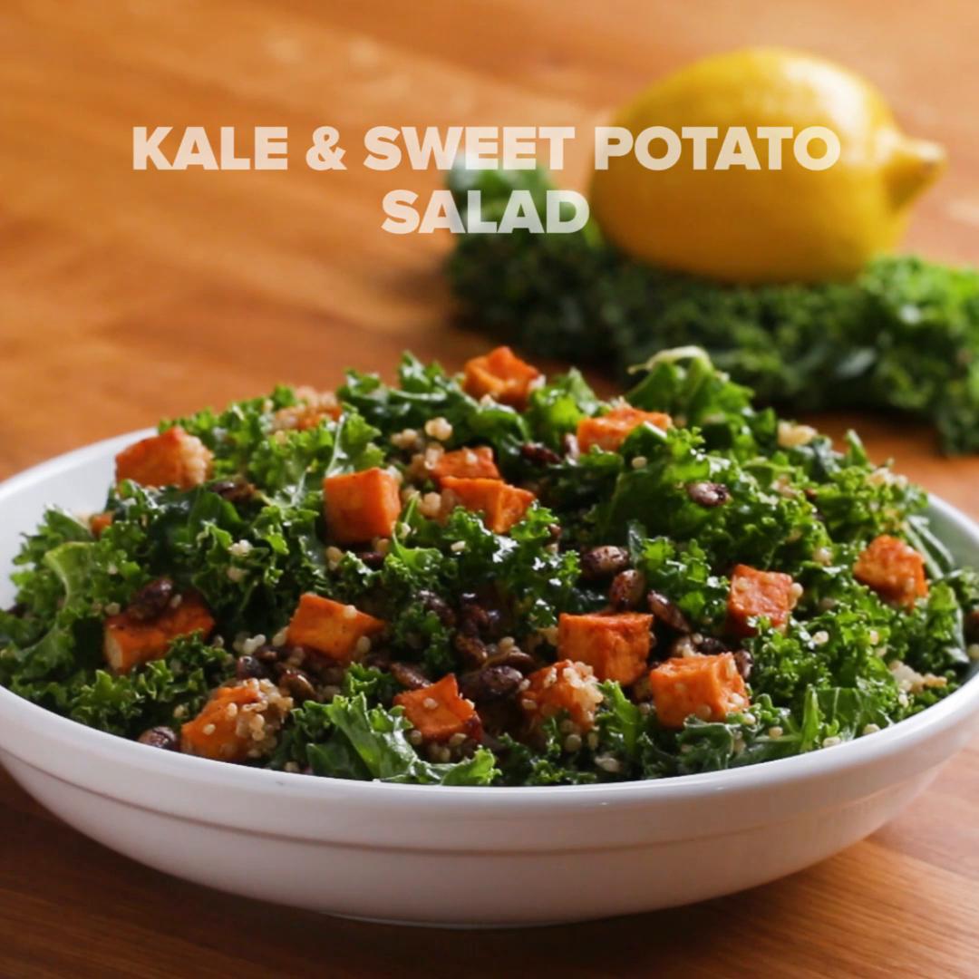 sweet potato kale tahini