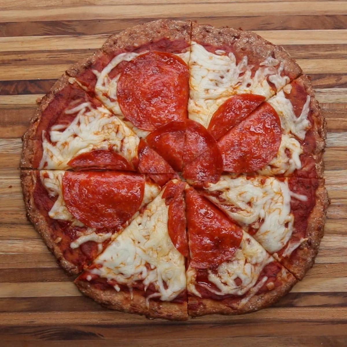 Low-Carb Gluten-Free Cheese Bread Pizza Crust