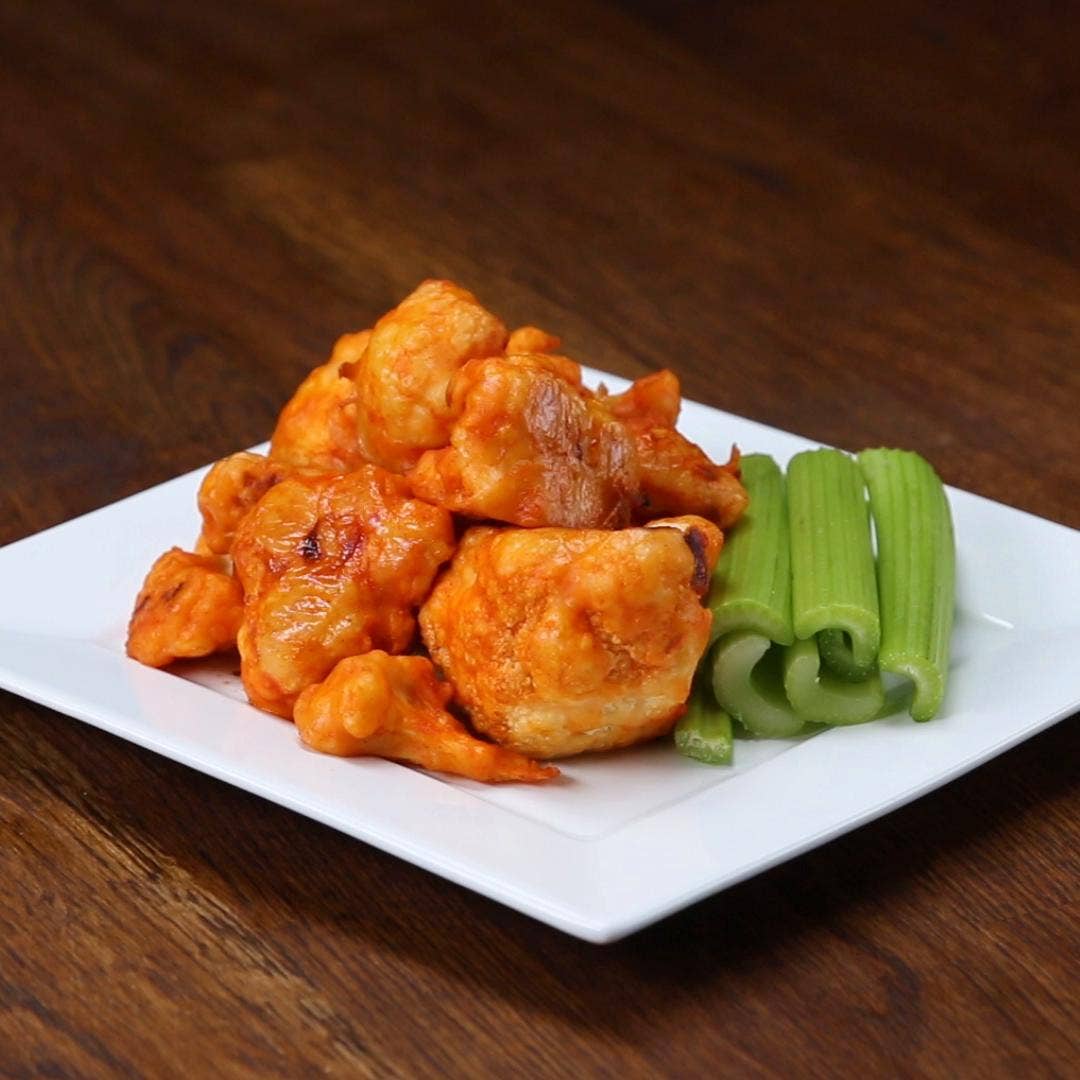 Buffalo Cauliflower Bites Recipe By Tasty