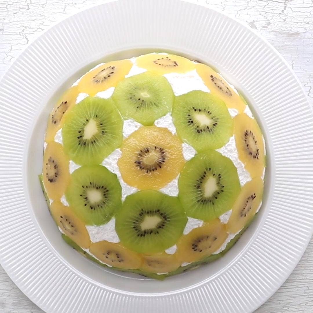 Easy Upside Down Kiwi Cake Recipe By Tasty