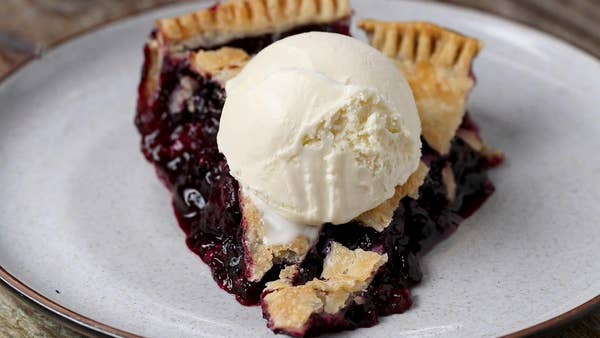 Blueberry Tapioca Pie